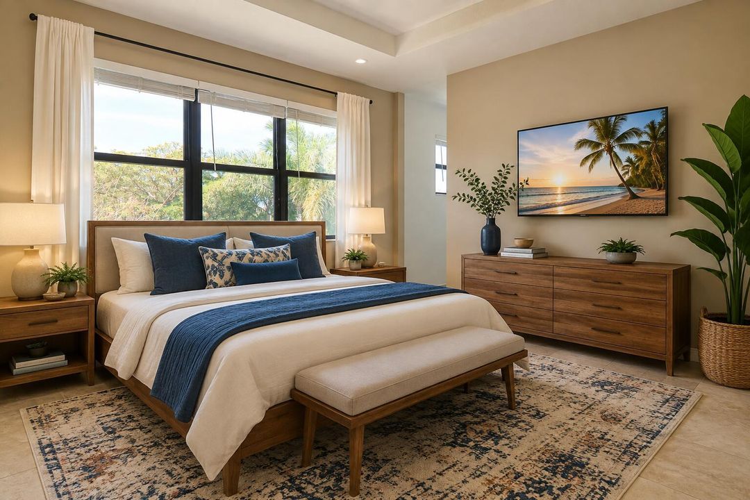 Virtually Staged Photo Master Bedroom