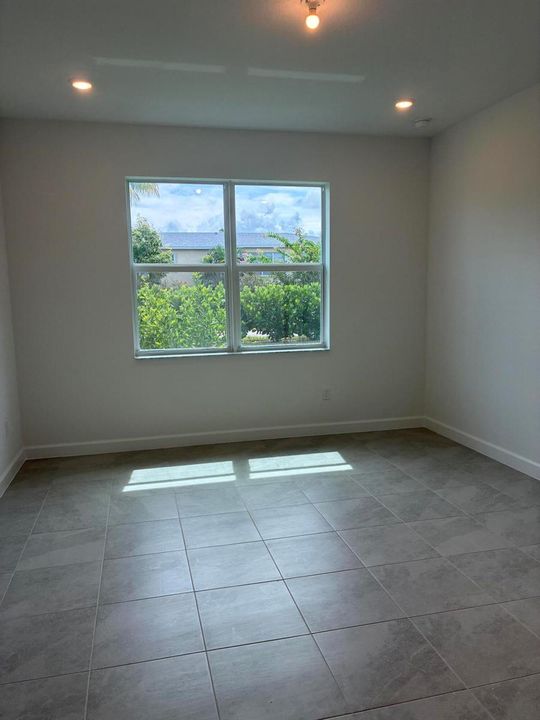 Master suite tile floors