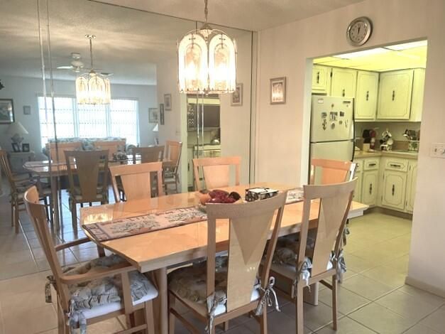 Dining room and kitchen view