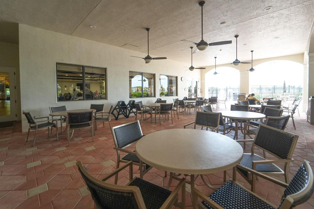 Covered Social Club Patio