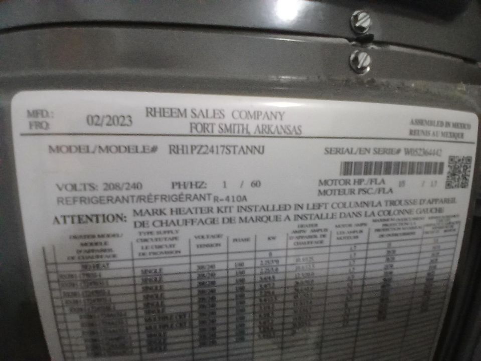 AC Manufacter date 02/2023