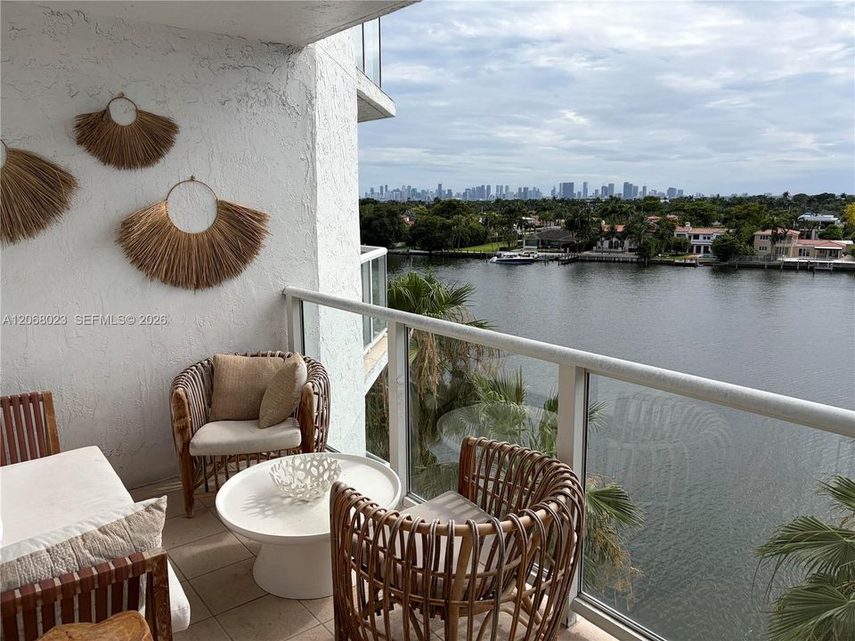 West Balcony - Canal and Brickell Views