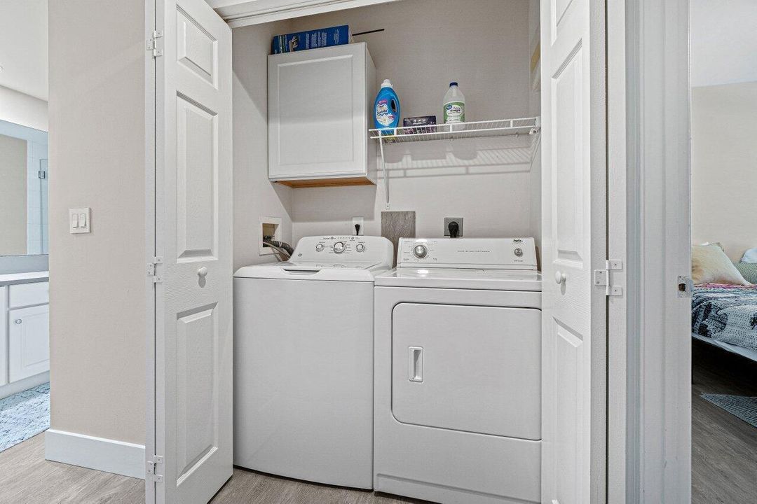 Laundry closet
