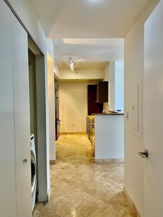 corridor to kitchen