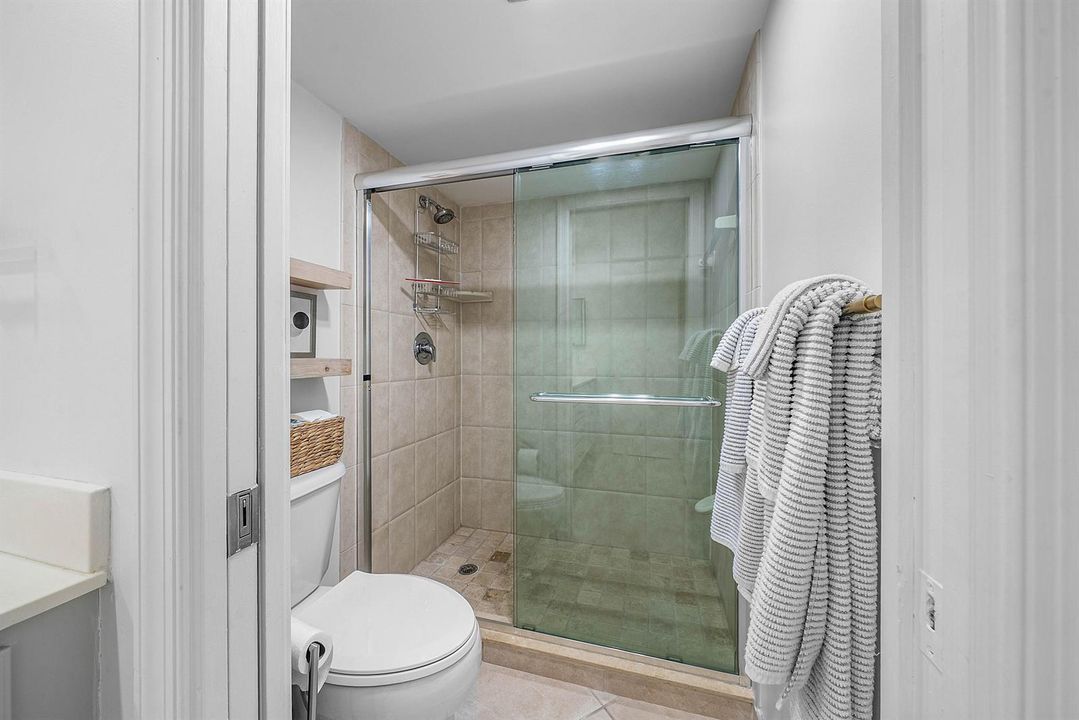 Master shower