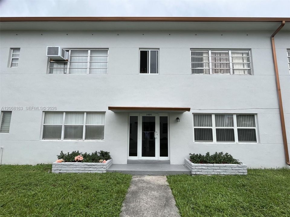 Front of building