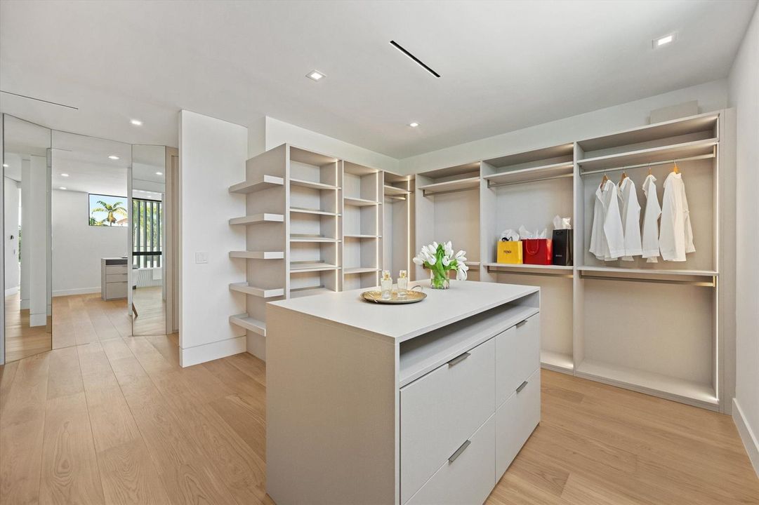 Primary closet