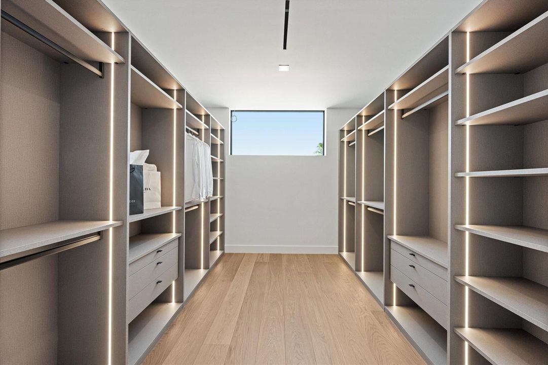Primary closet
