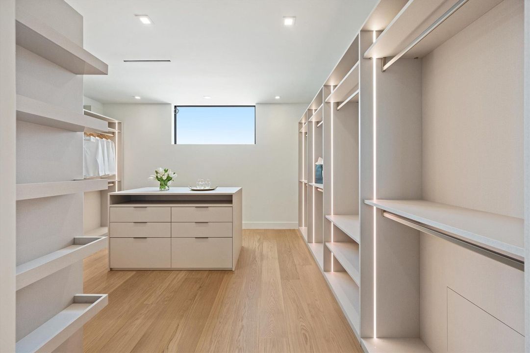 Primary closet