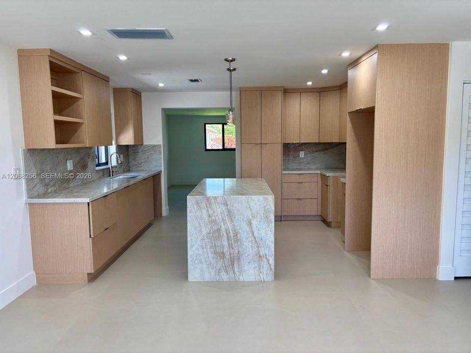 Kitchen view from front door