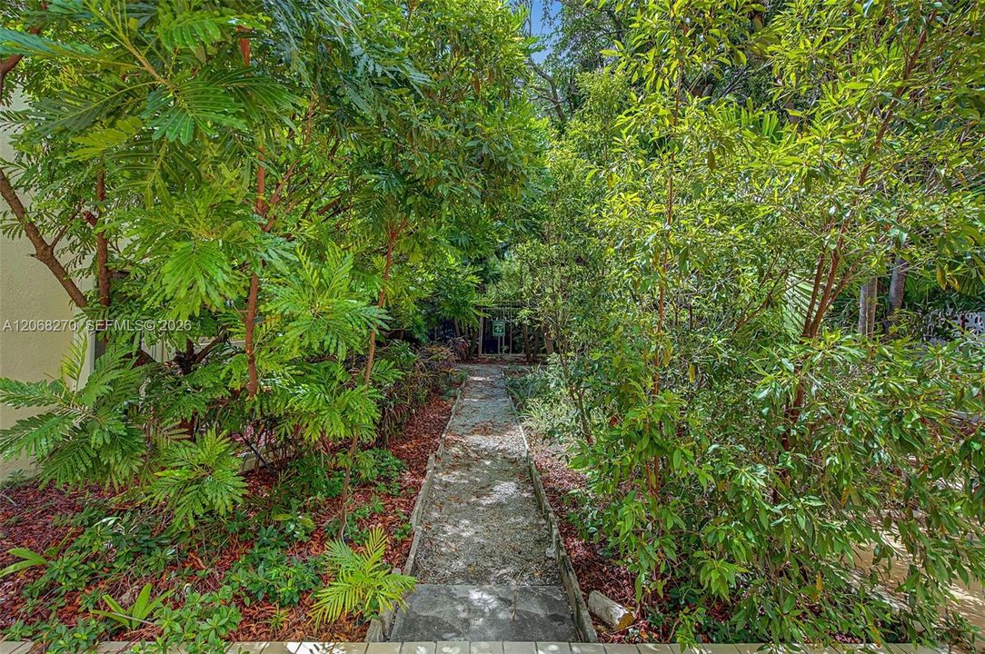 Walking Gardens around in complex.