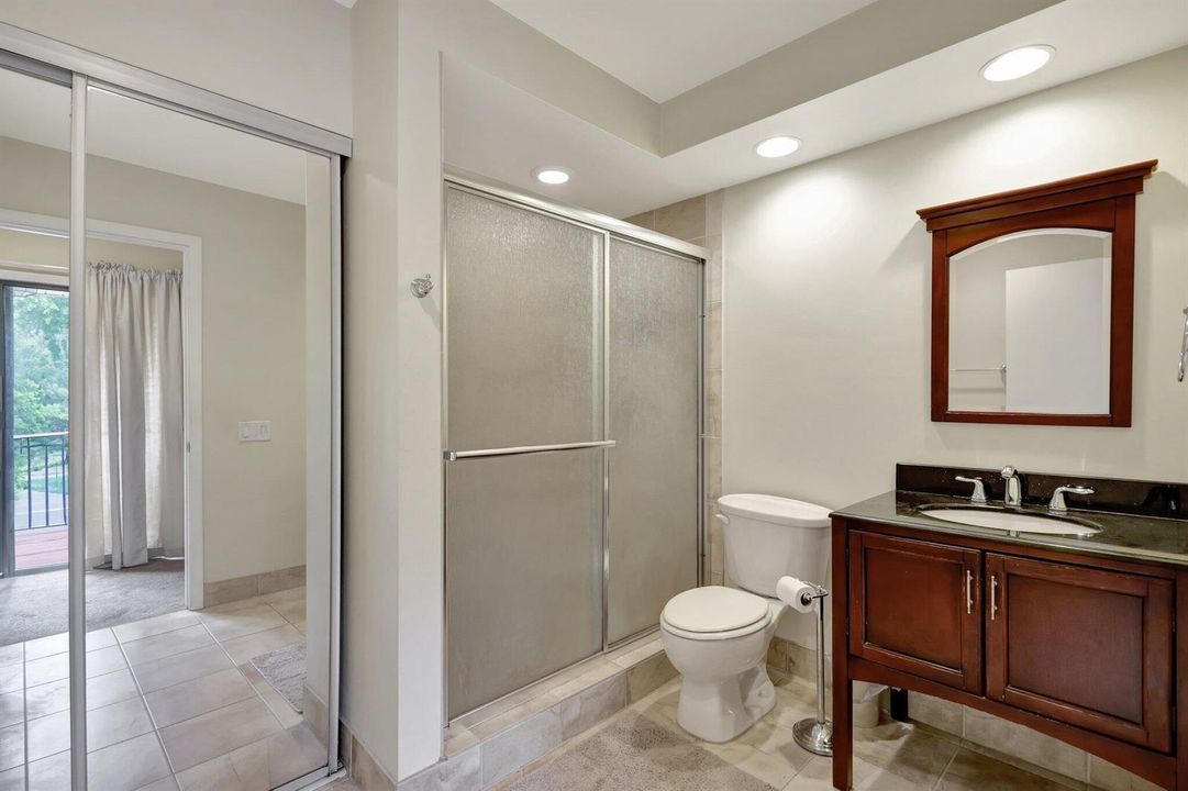 Shaker primary bathrooom