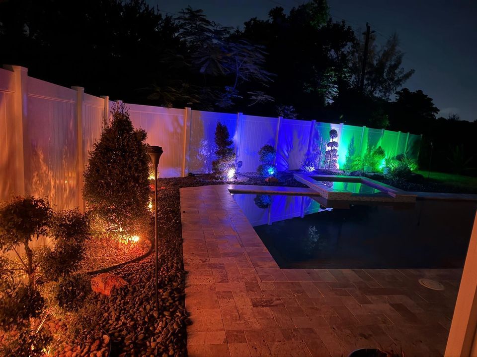 Pool at night