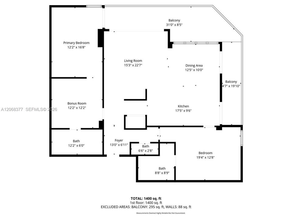For Sale: $500,000 (2 beds, 2 baths, 1377 Square Feet)
