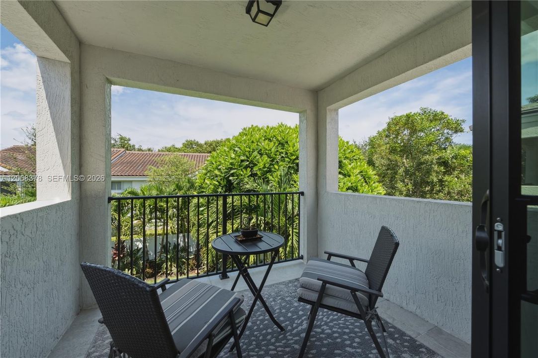Balcony off primary bedroom