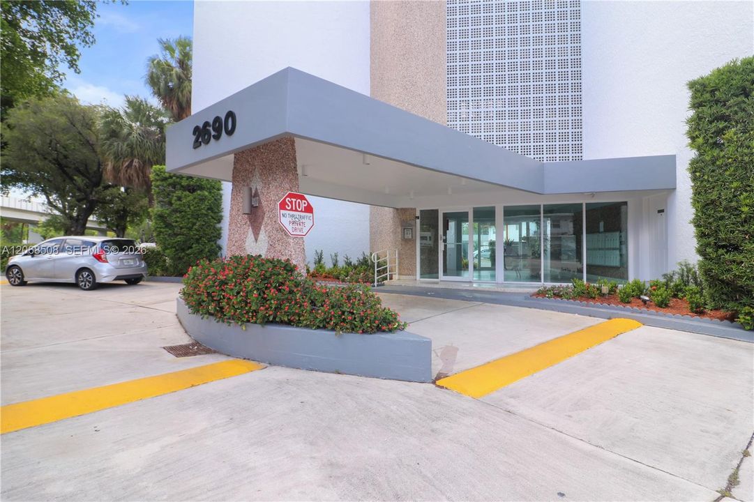 Covered Lobby Entry