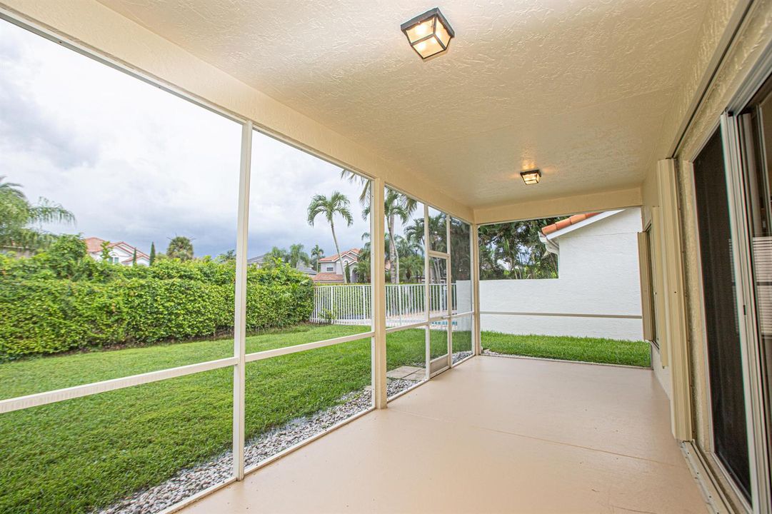 Large screened in patio