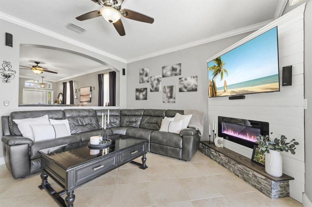 FAMILY ROOM WITH FIREPLACE!