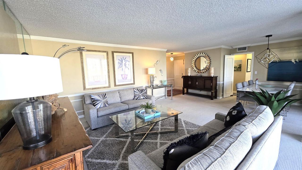 corner living room view