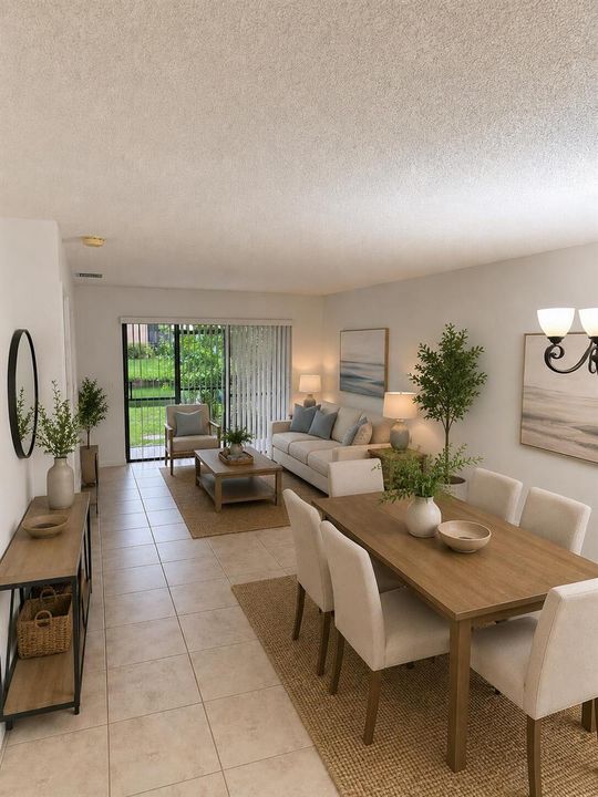 Living room Staged AI