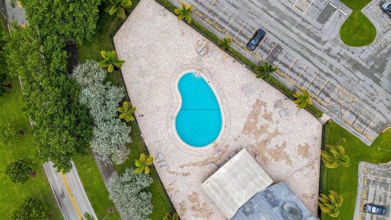 Aerial View of Pool