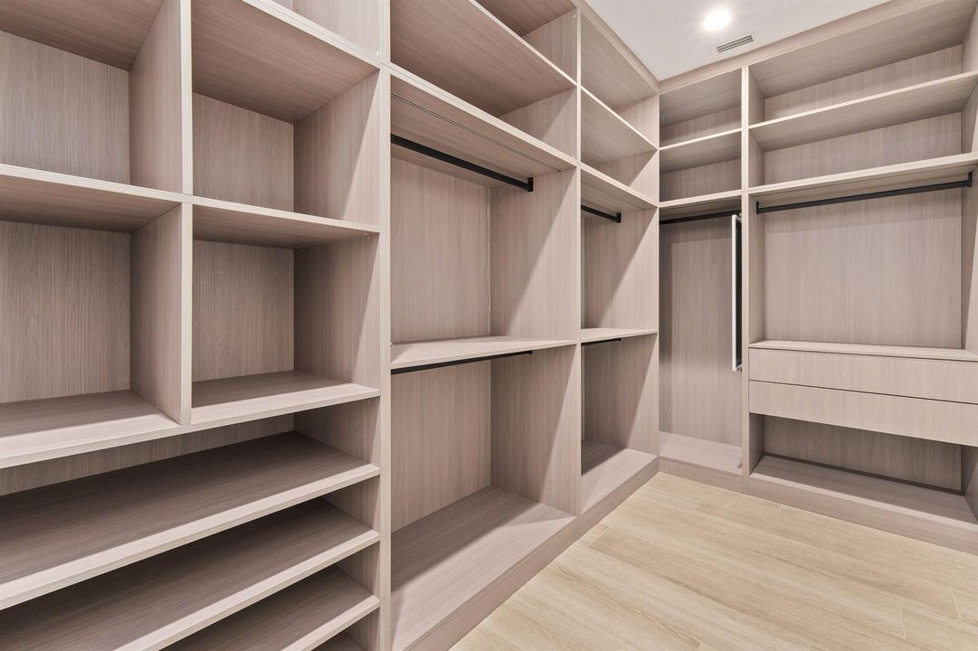 Second floor master closet