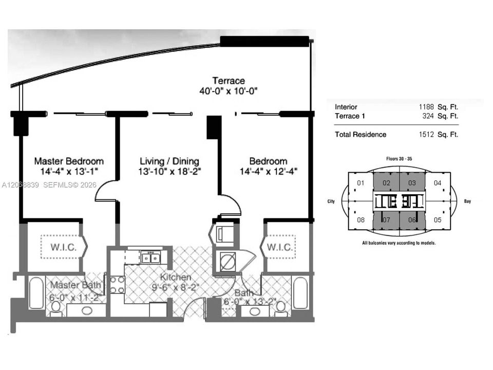 En Venta: $965,000 (2 camas, 2 baños, 1188 Pies cuadrados)