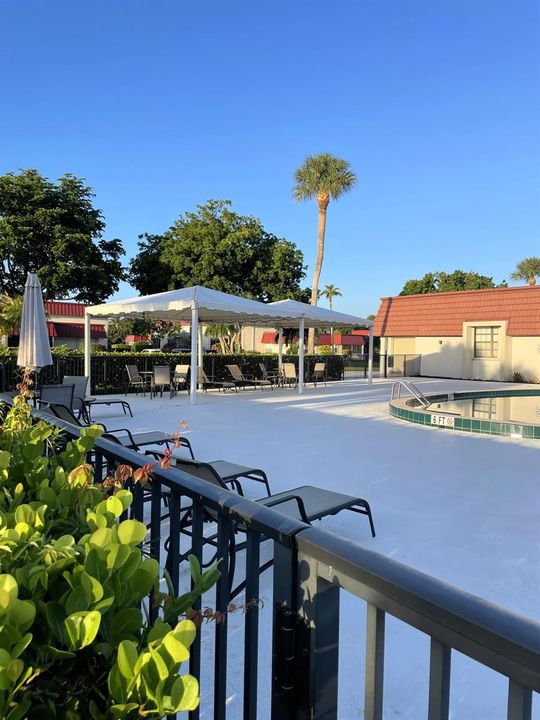 community patio area