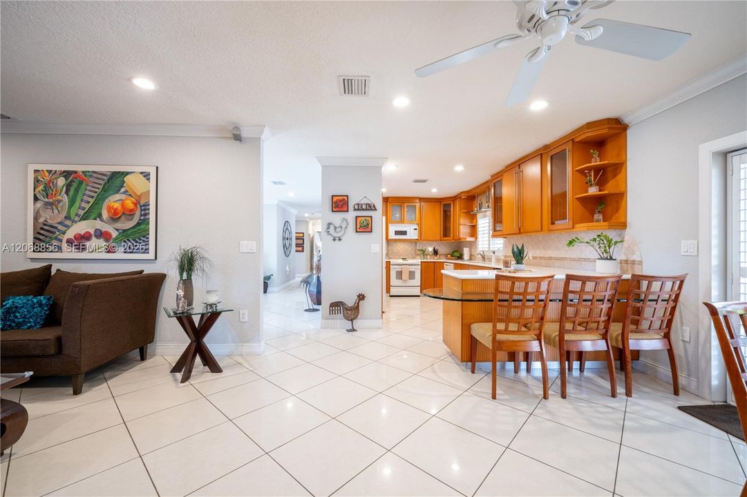 Family Room facing Kitchen