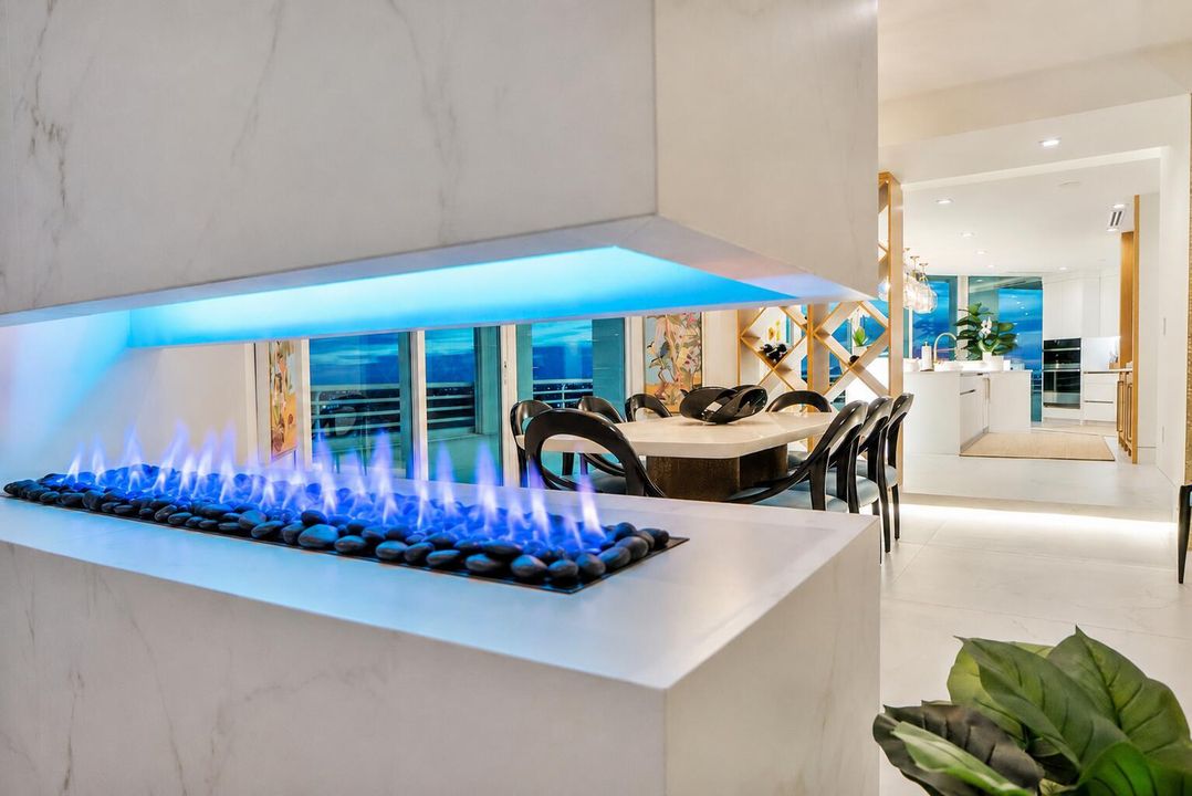 A fireplace designed as Art