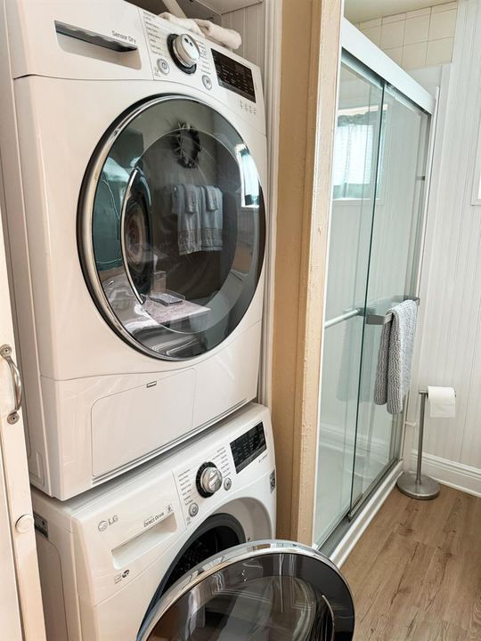 laundry in bath