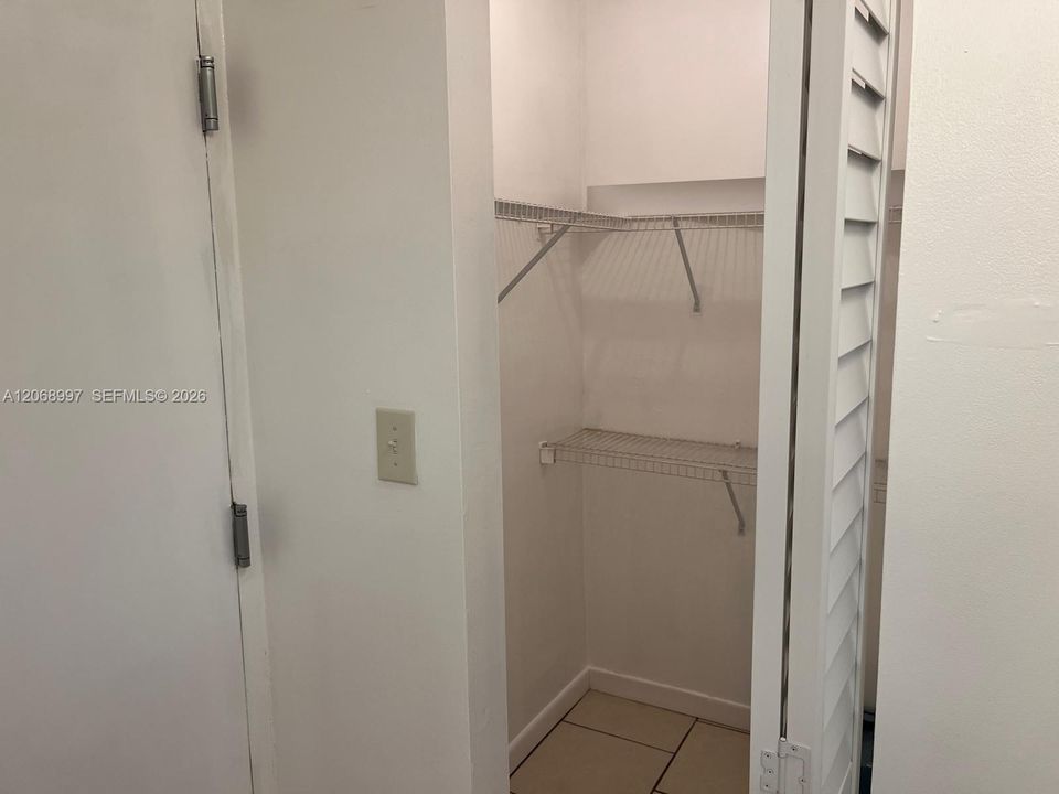 Condo has 2 large walk-in closets!
