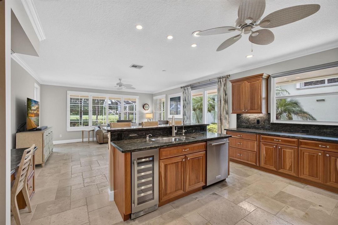 Island with Wine Cooler
