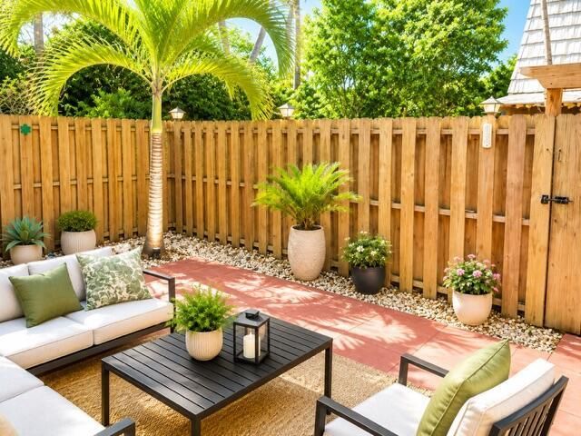 Courtyard - virtually staged