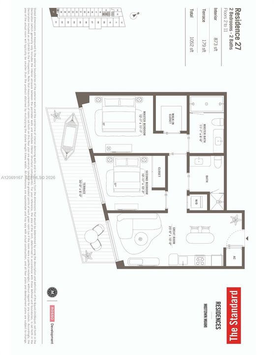 En Venta: $1,350,000 (2 camas, 2 baños, 873 Pies cuadrados)