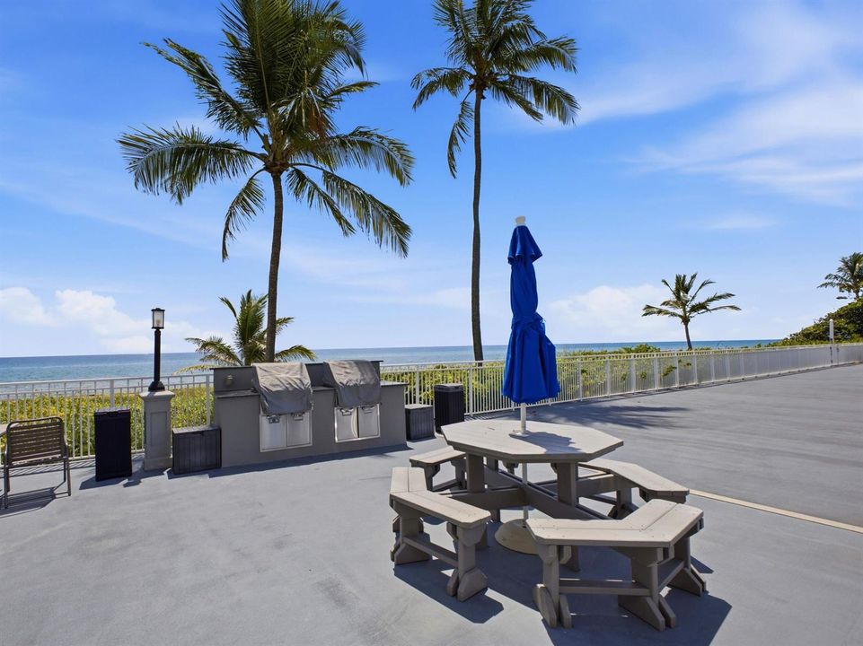 Oceanfront Grilling Area
