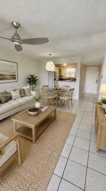 Living/Dining areaVirtually Staged