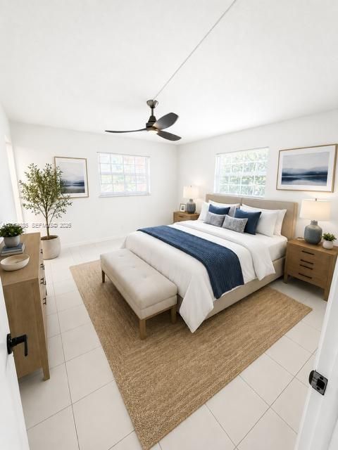 Cozy and bright Primary suiteVirtually staged