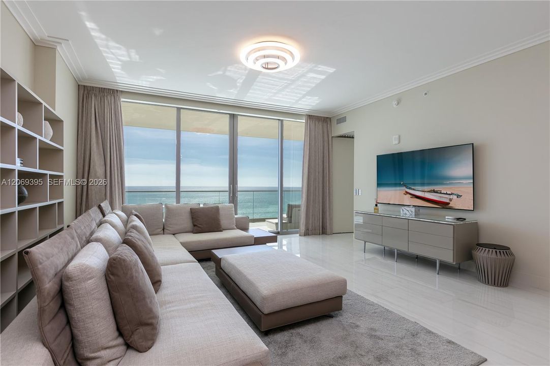 Living Room with Ocean Views