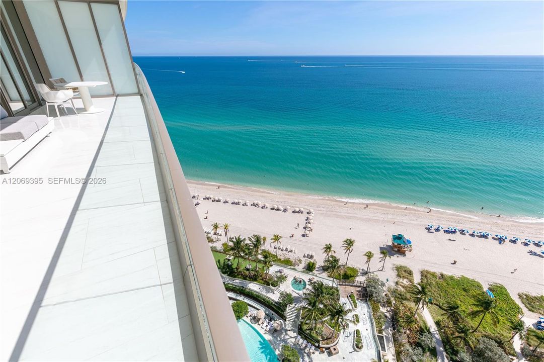 Eastern View of Ocean from Balcony