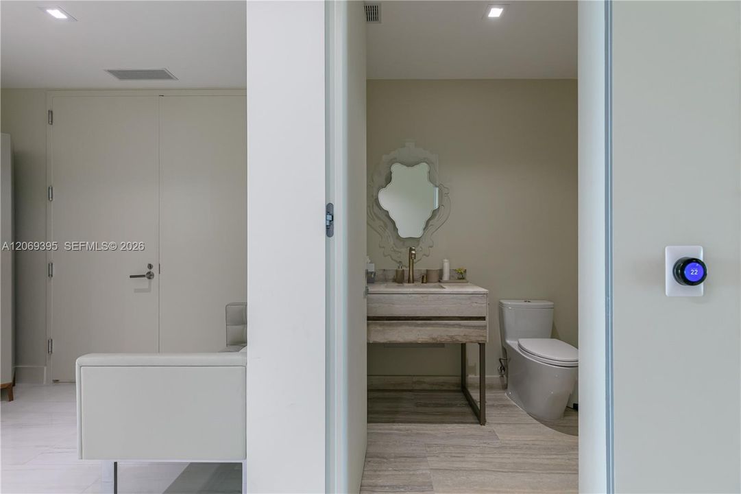 Powder Room next to Foyer