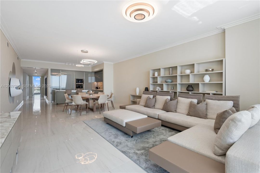 Living Room & Dining Area / Open Layout