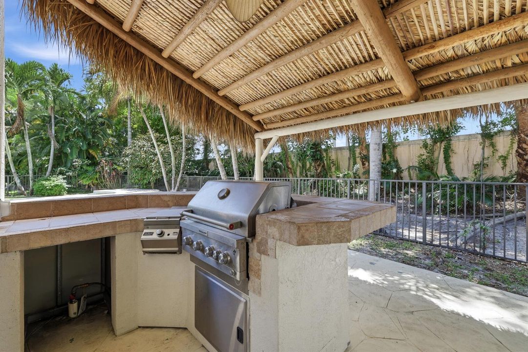 Tiki Hut & BBQ Area