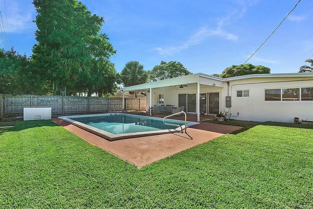 Large patio and pool