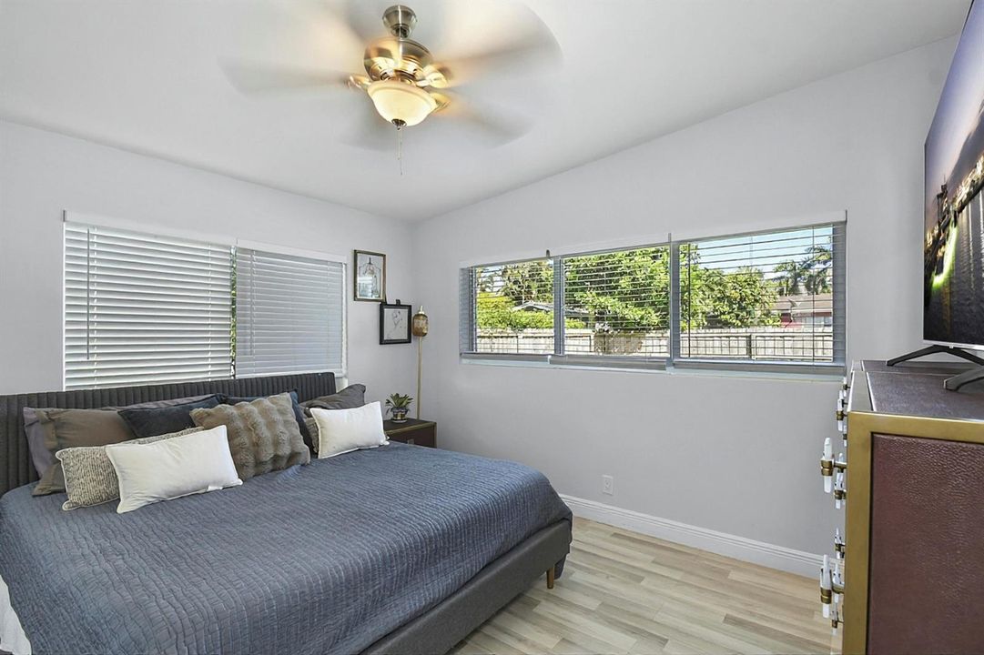 Master bedroom with bath