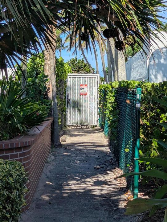 Private Beach Entrance