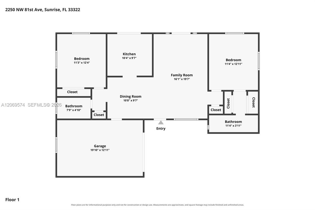 For Sale: $500,000 (2 beds, 2 baths, 1047 Square Feet)