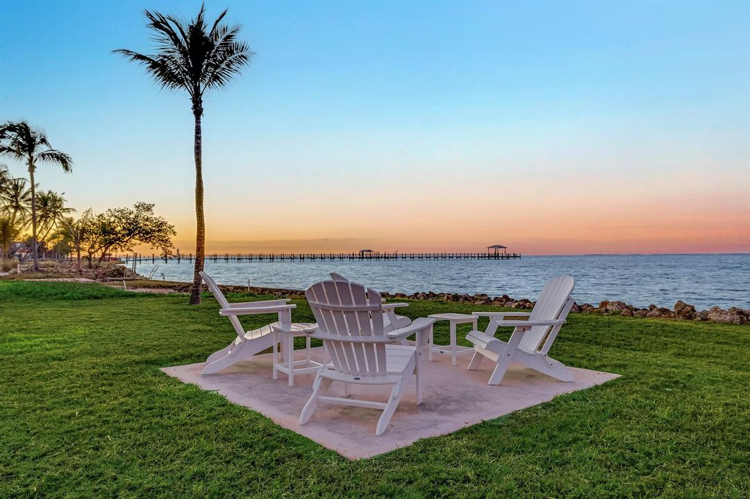 Water Seating Sunset