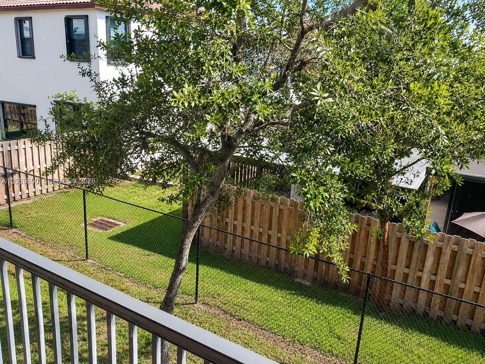 view from balcony