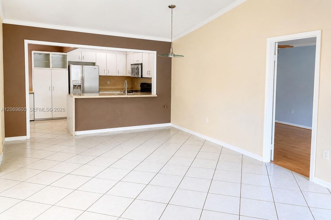 Dining and living room